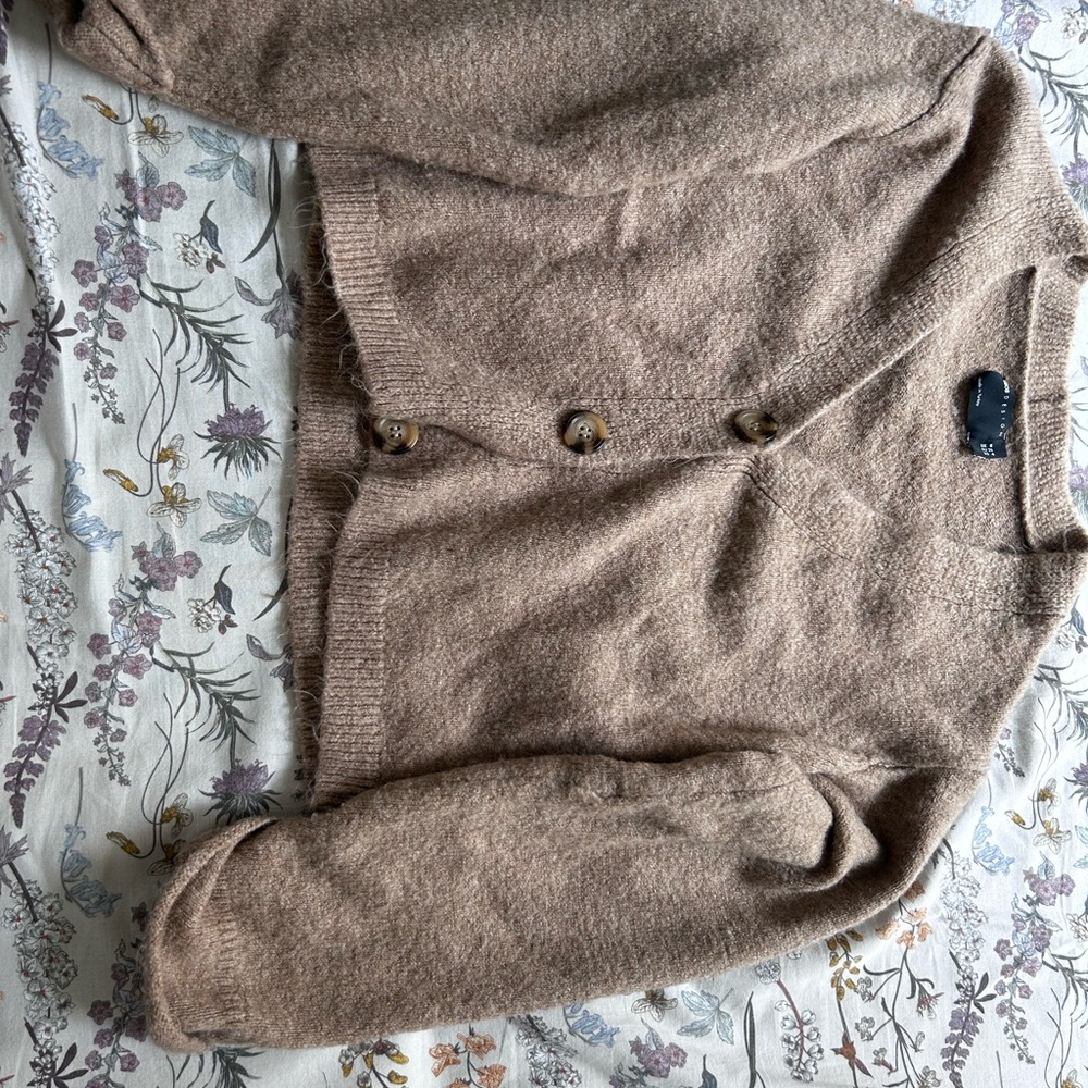 ASOS Tan Button-Up Cardigan - Picture 2 of 4